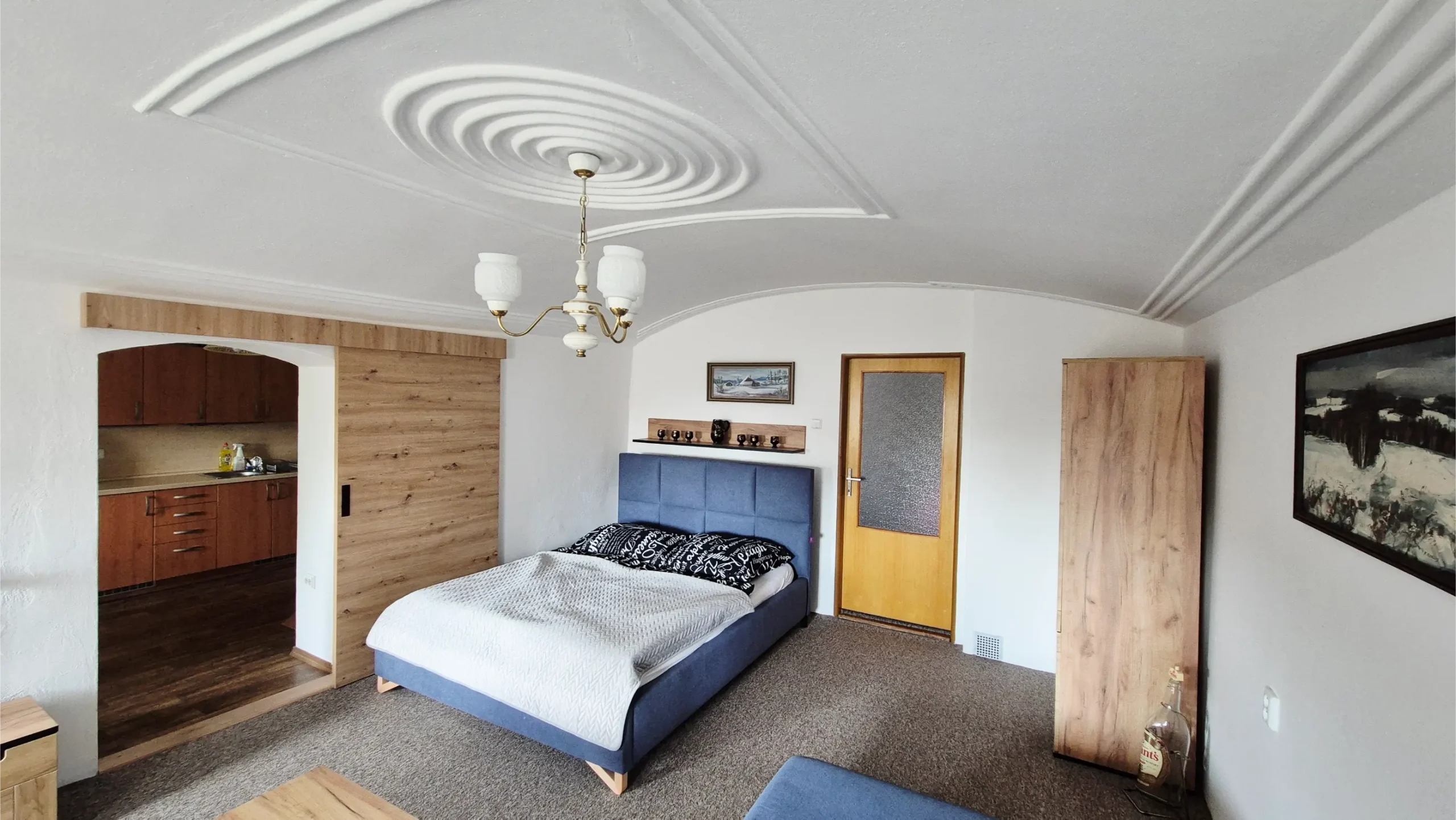 Společná místnost a místo na spaní